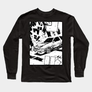 Initial D AE86 Japanese Drift Racer Drifting Car Anime Manga JDM Long Sleeve T-Shirt